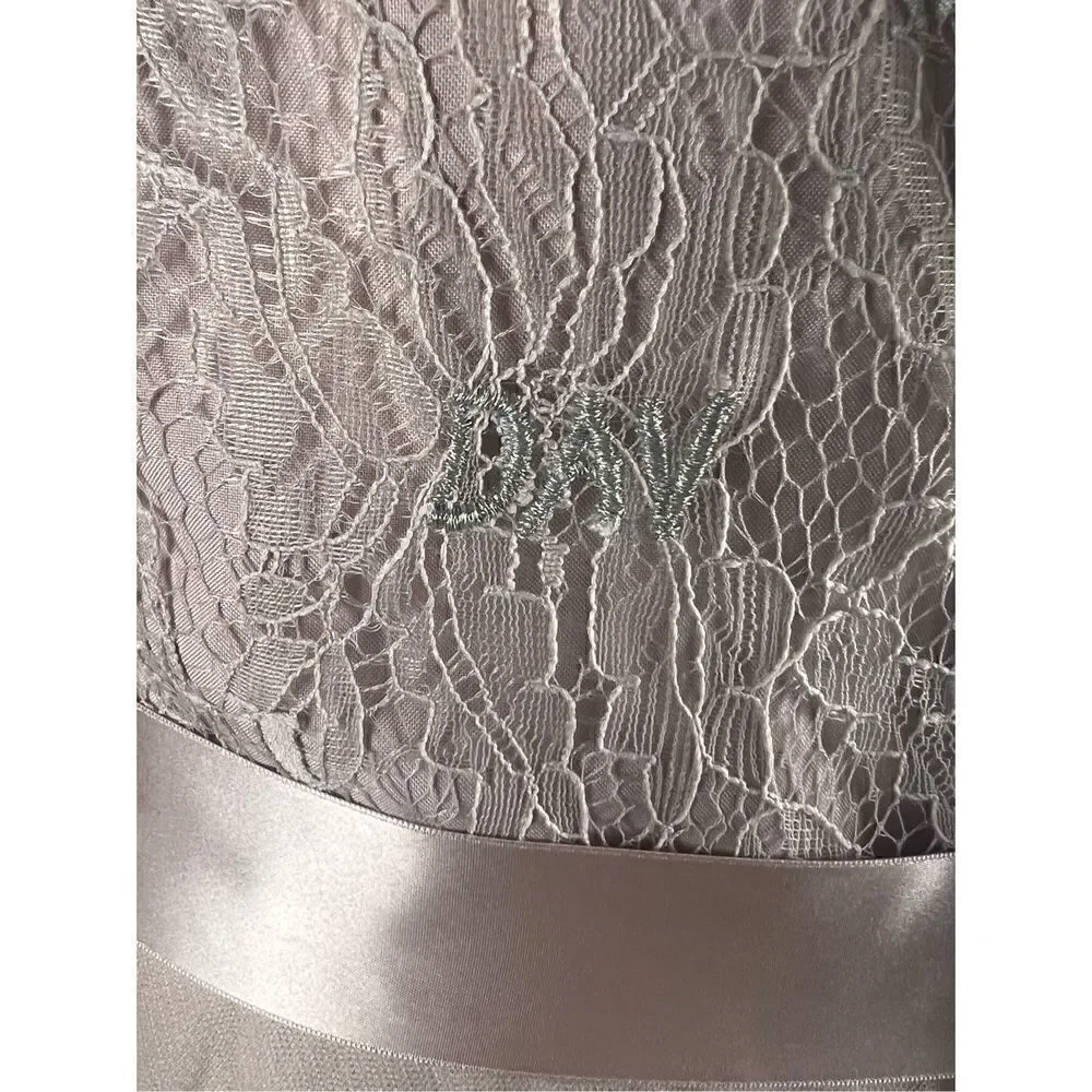 Da Vinci strapless sweetheart lace tulle Aline ball gown buff size 16W wedding